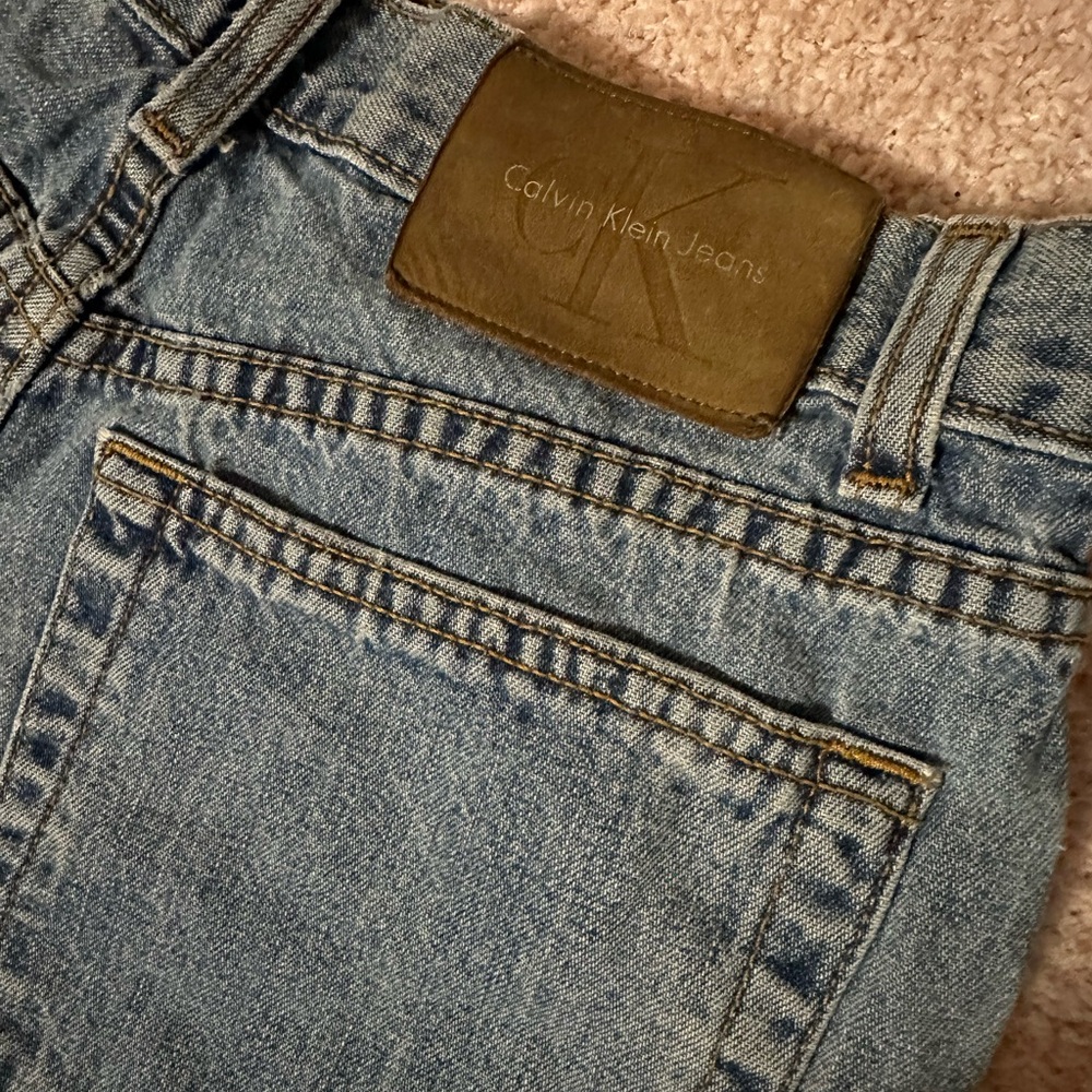 Calvin Klein Jeans Blue Denim Shorts - Picture 3 of 3